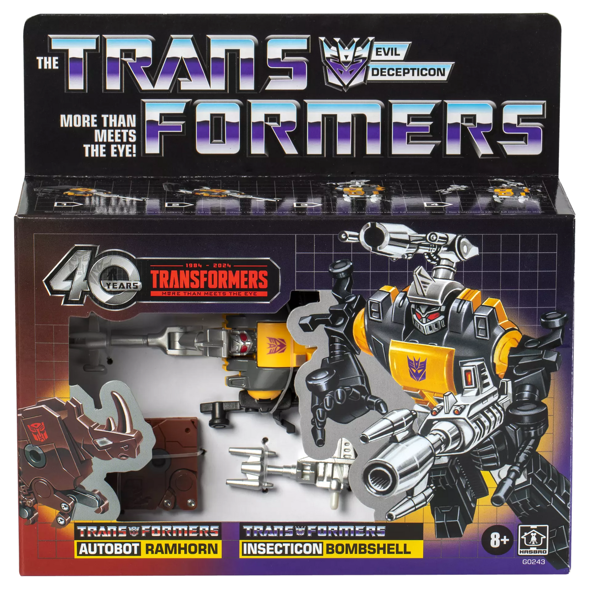 Transformers 40 Years Autobot Ramhorn and Insecticon Bombshell Action Figure