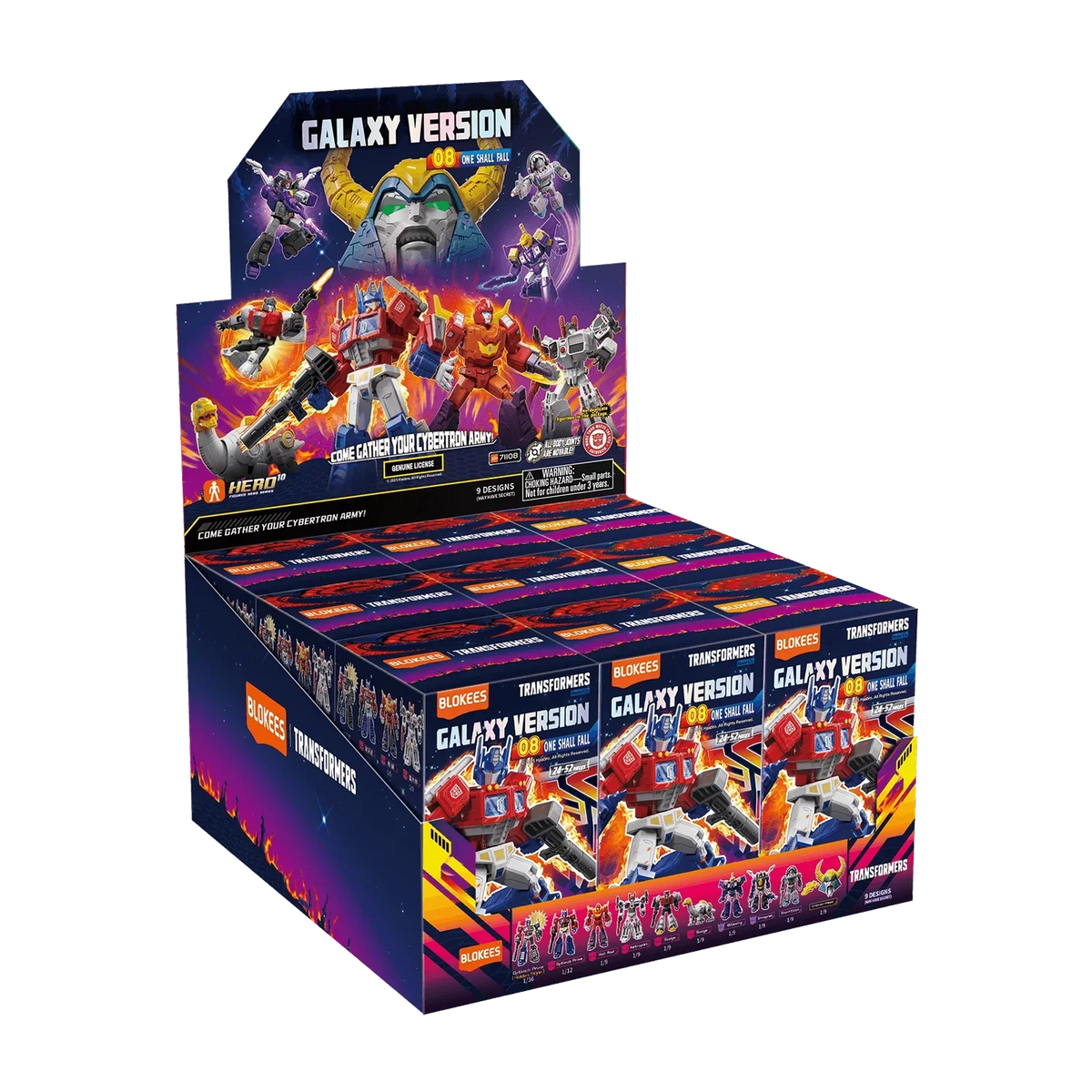 Blokees Transformers Model Kits Experience Galaxy Version #08 One Shall Fall Mystery Box Trading Figure Set of 9