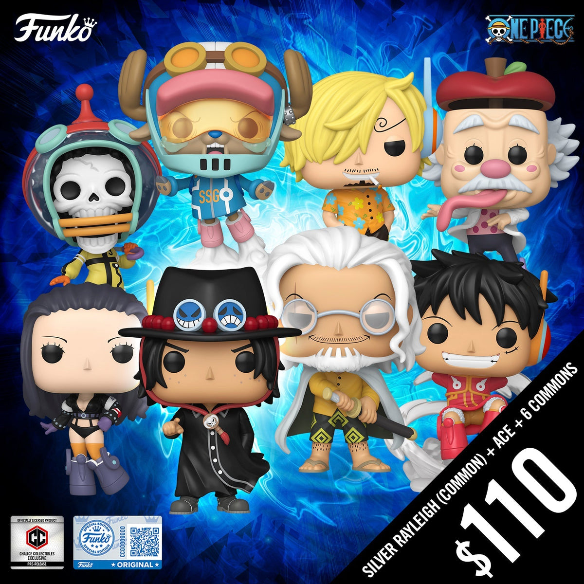 Pre-Order: Funko Pop! One Piece S12: 8 Pop-Bundle (Does NOT include a Silvers Rayleigh Chase)