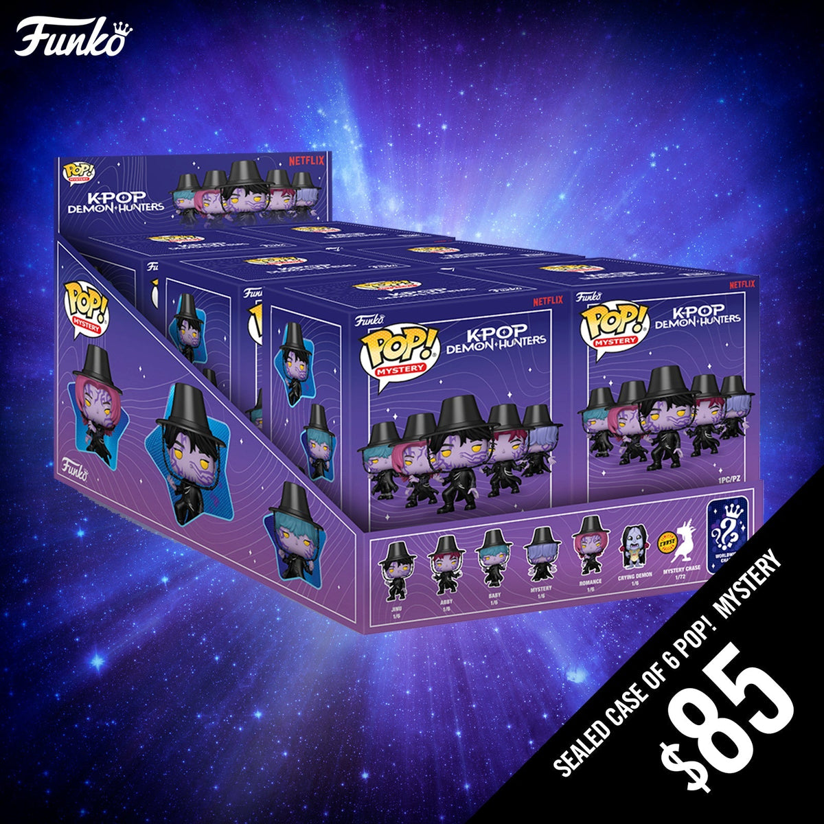 Pre-Order: Funko Pop! Mystery: K-POP Demon Hunters (Display case of 6)
