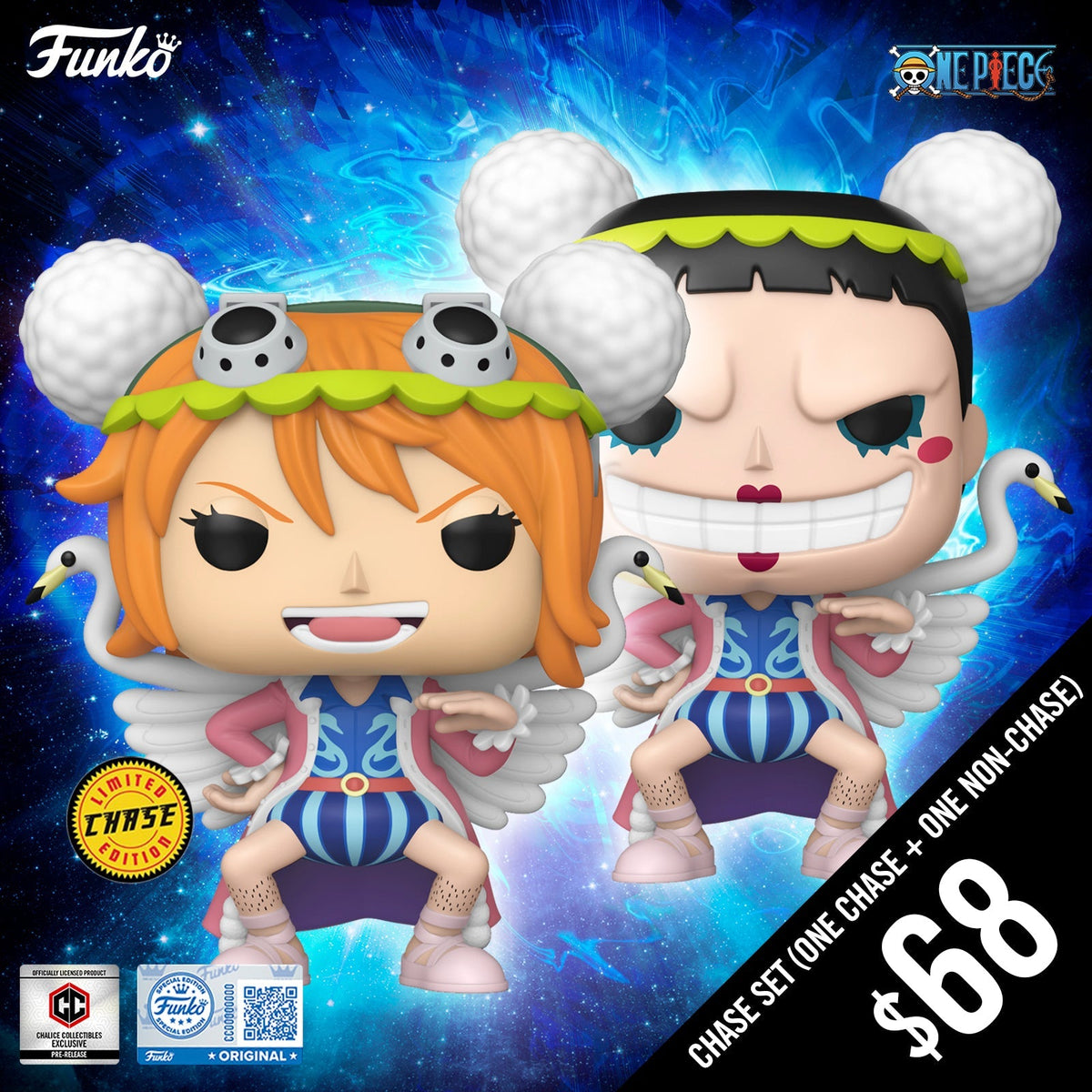 Pre-Order: Funko Pop! Chalice Exclusive: One Piece S14: Bon Clay #2235 (Chase plus Non-Chase) (PR)