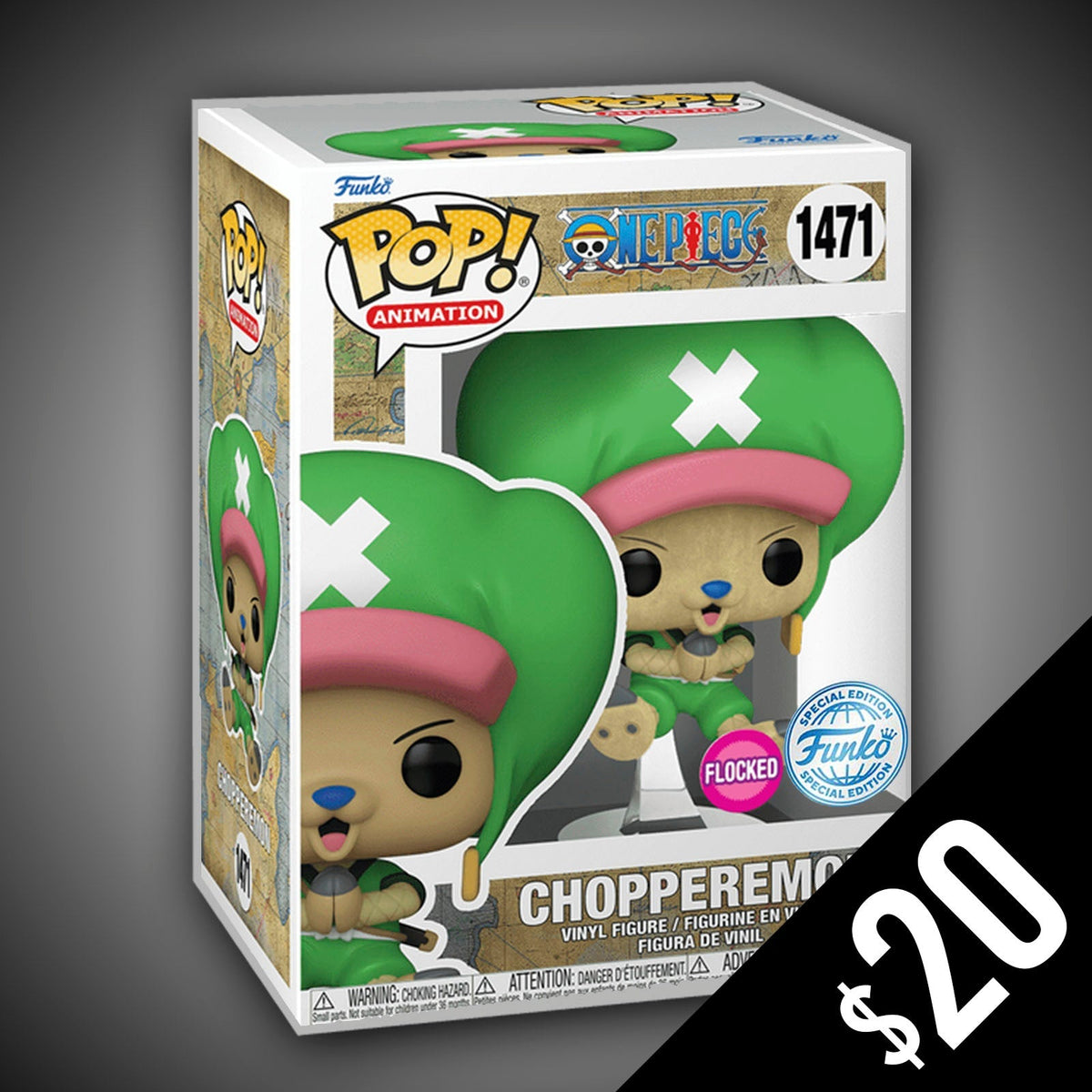 Funko Pop! One Piece: Choppermon #1471 (Flocked)