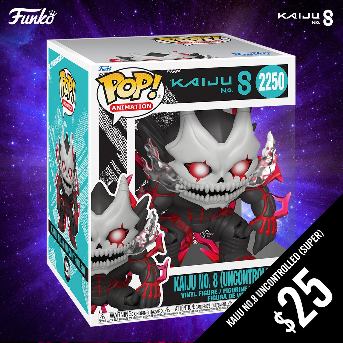 Pre-Order: Funko Pop! Kaiju No.8 S2: Kaiju No.8 (Uncontrolled) #2250