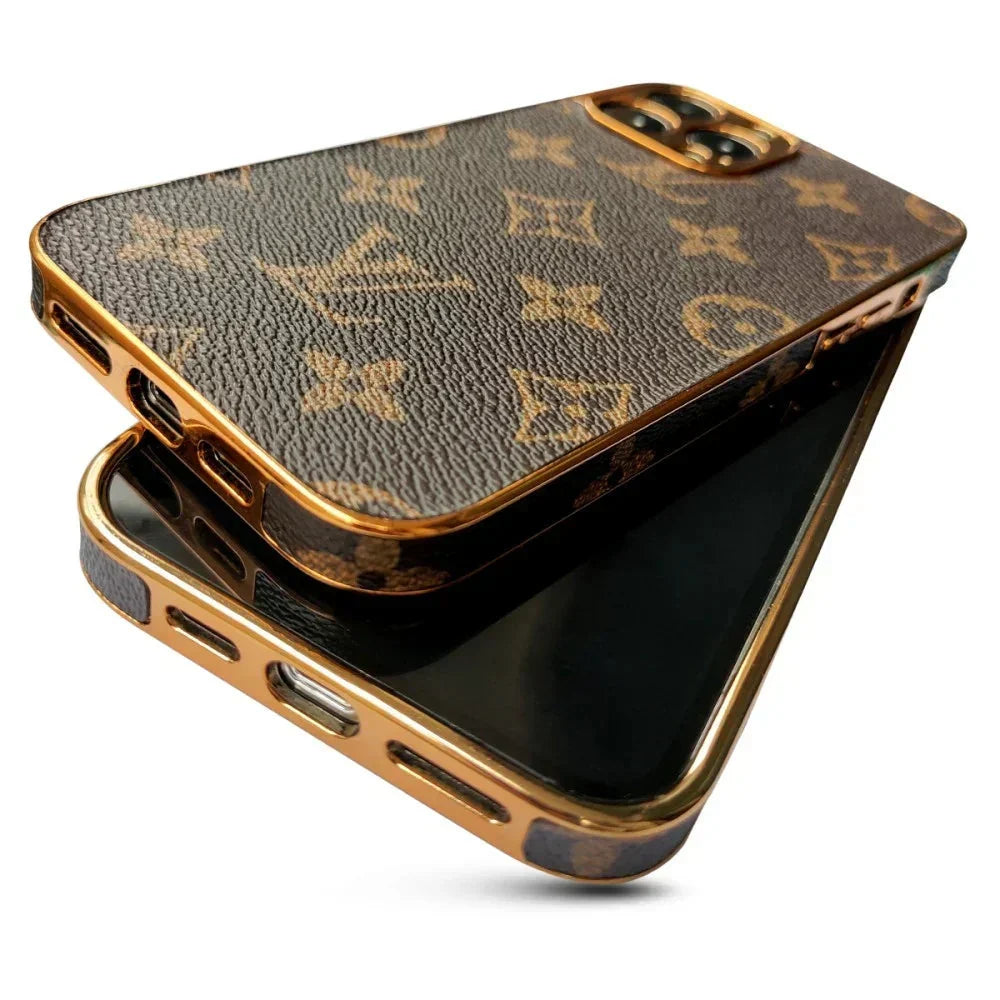 SOFT LUXURY IPHONE CASE WITH GOLDEN BORDER