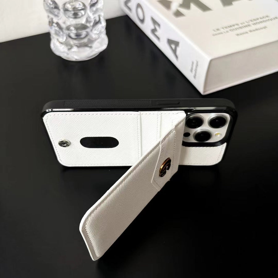 Luxury Case with Card Holder for iPhone 12-18 Pro & Pro Max
