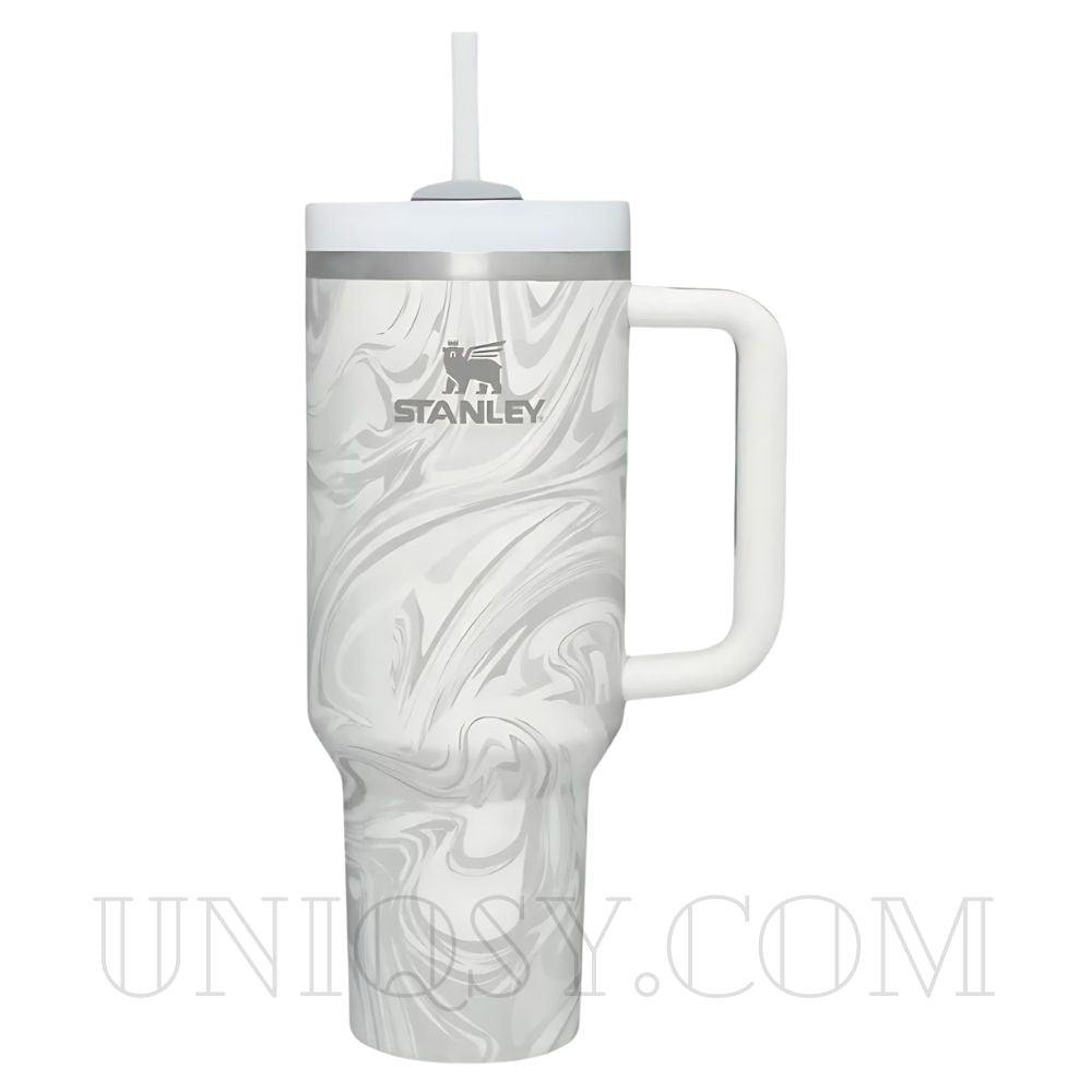 Stanley Tumbler with Handle & Straw Lid - Stainless Steel, Vacuum Insulated, Thermal Iced Travel Mug (40 OZ)