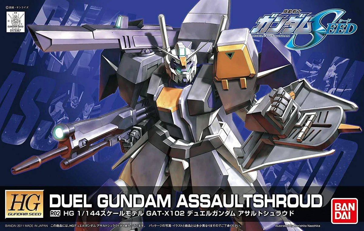 Gundam 1/144 HG Seed Remastered #R02 GAT-X102 Duel Gundam Assault Shroud Model Kit