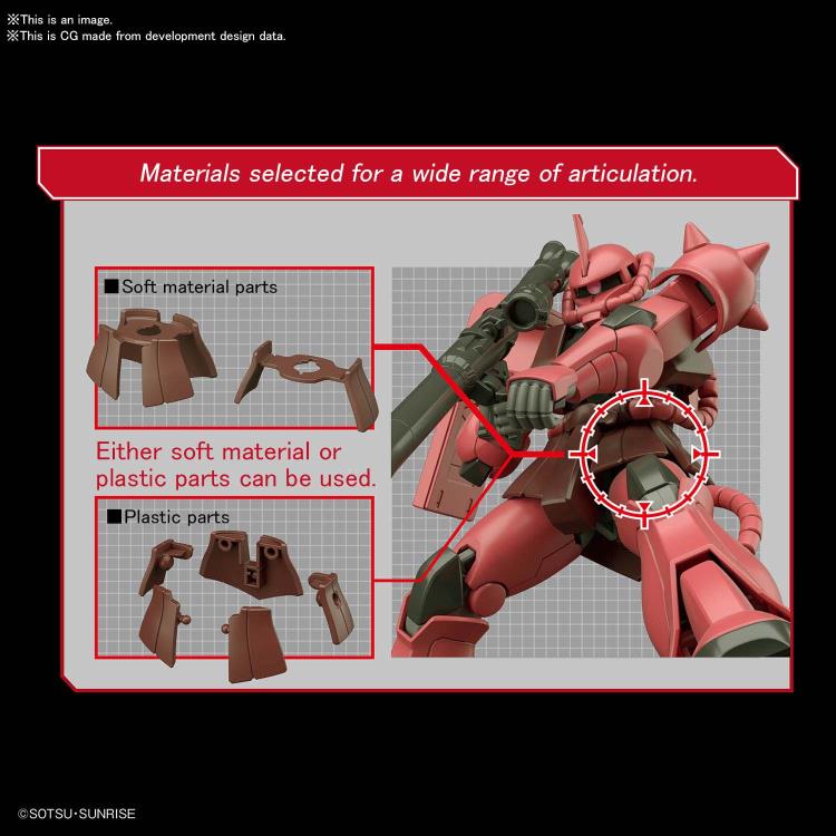 Gundam 1/144 HGUC #234 Gundam 0079 MS-06S Char's Zaku II (Revive Ver.) Model Kit