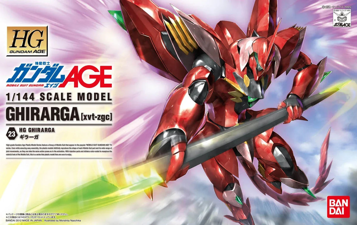 Gundam 1/144 HG AGE #23 xvt-zgc Ghirarga Model Kit