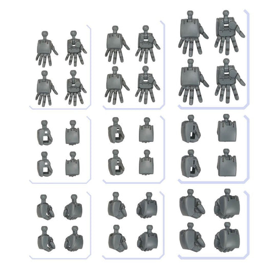 Gundam 1/144 Gunpla Option Parts Set 04 (Build Hands Round) Model Kit