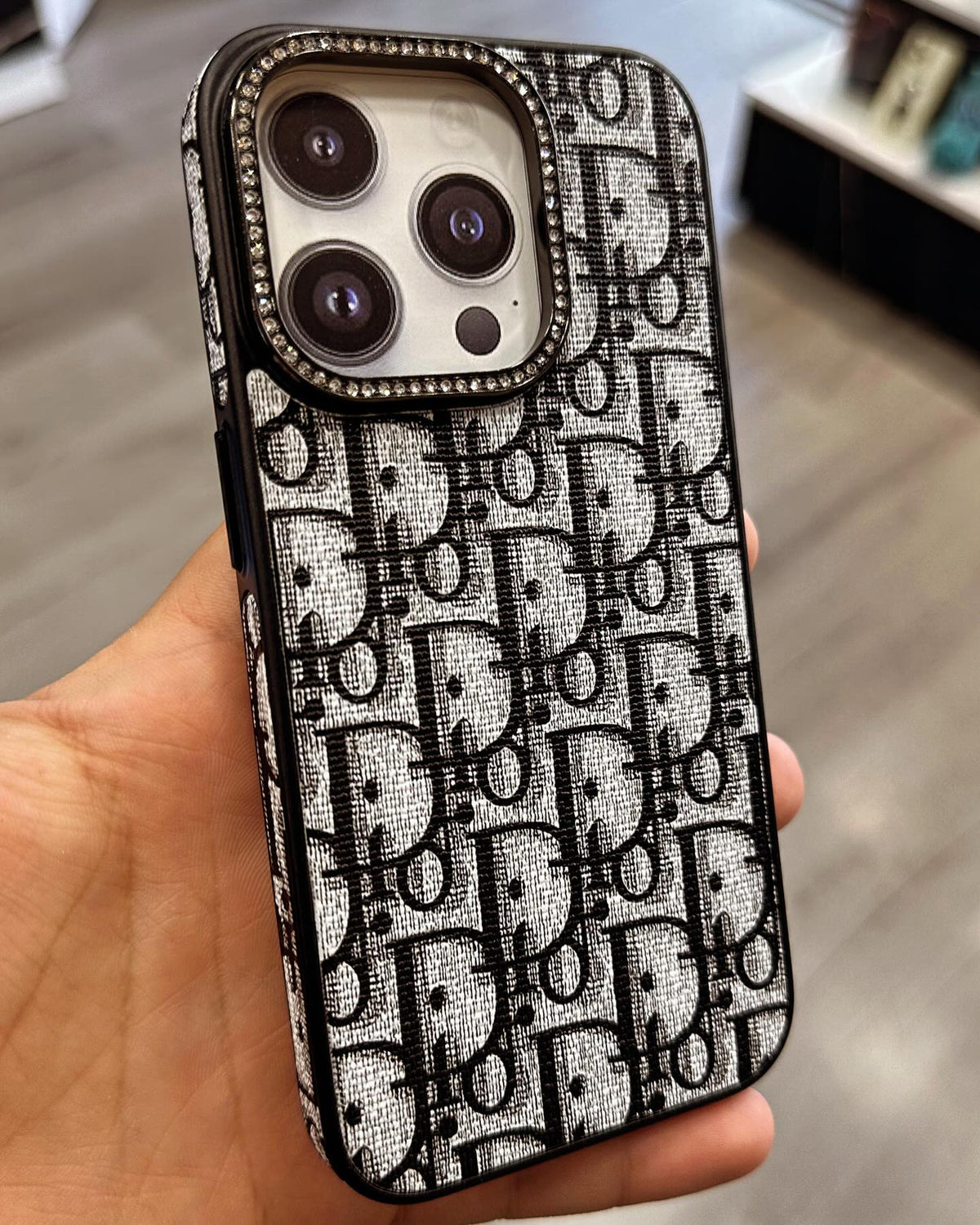 Luxury Brand Vertical Belt Stitched Case Cover for iPhone 12-18 Pro & Pro Max
