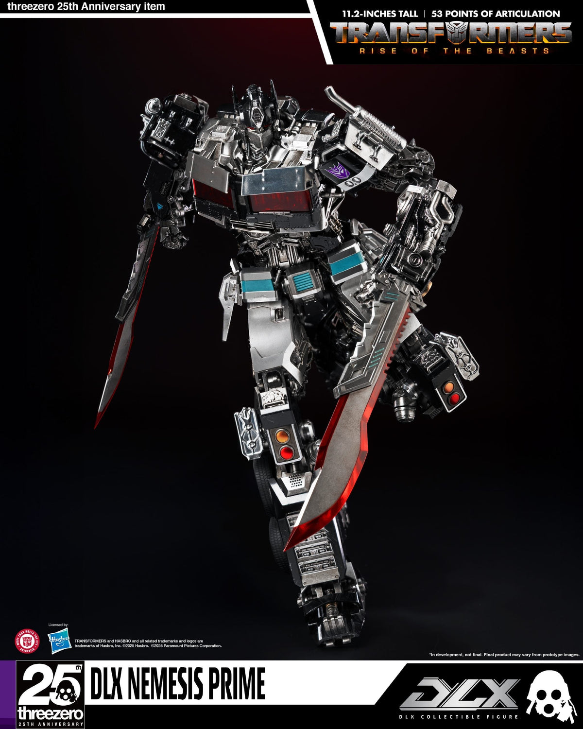 ThreeZero Transformers: Rise of the Beasts Nemesis Prime DLX Action Figure