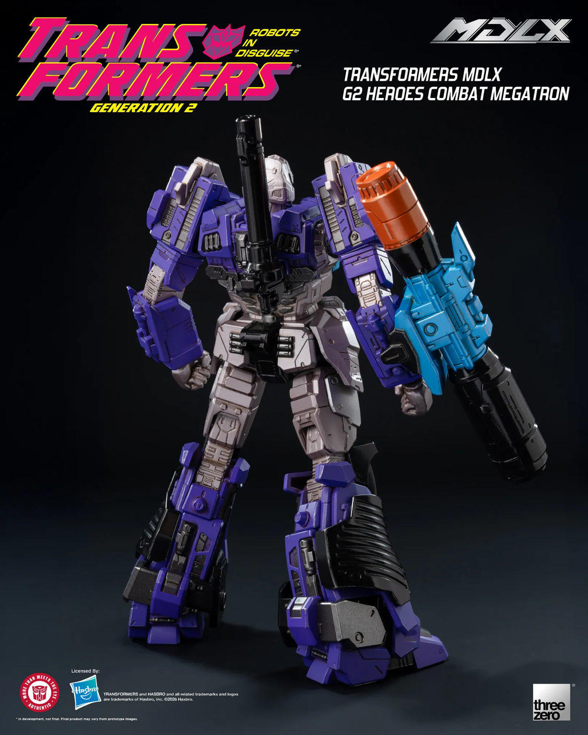 SDCC 2026 ThreeZero Transformers G2 Heroes Combat Megatron MDLX Action Figure Exclusive