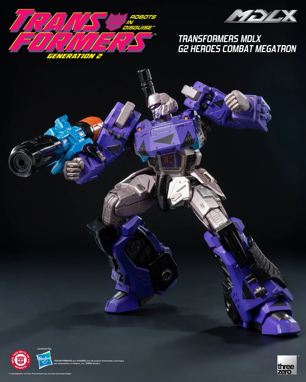 SDCC 2026 ThreeZero Transformers G2 Heroes Combat Megatron MDLX Action Figure Exclusive