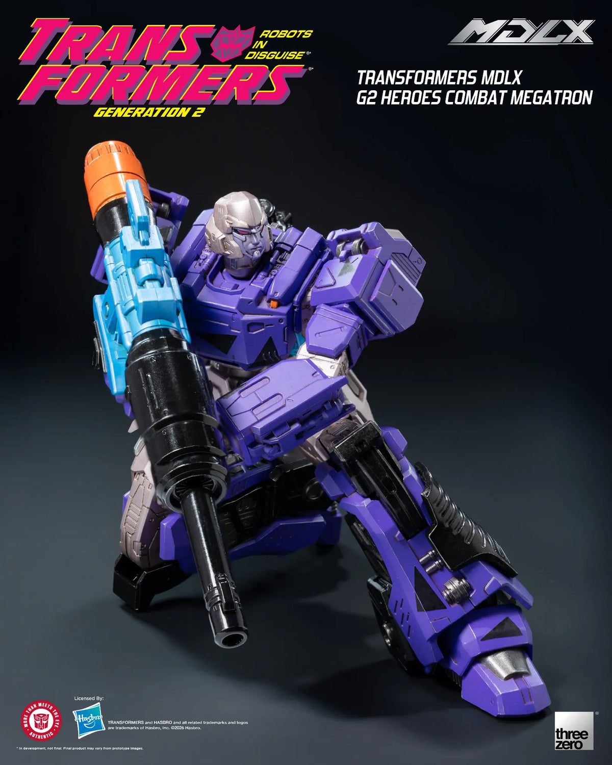 SDCC 2026 ThreeZero Transformers G2 Heroes Combat Megatron MDLX Action Figure Exclusive