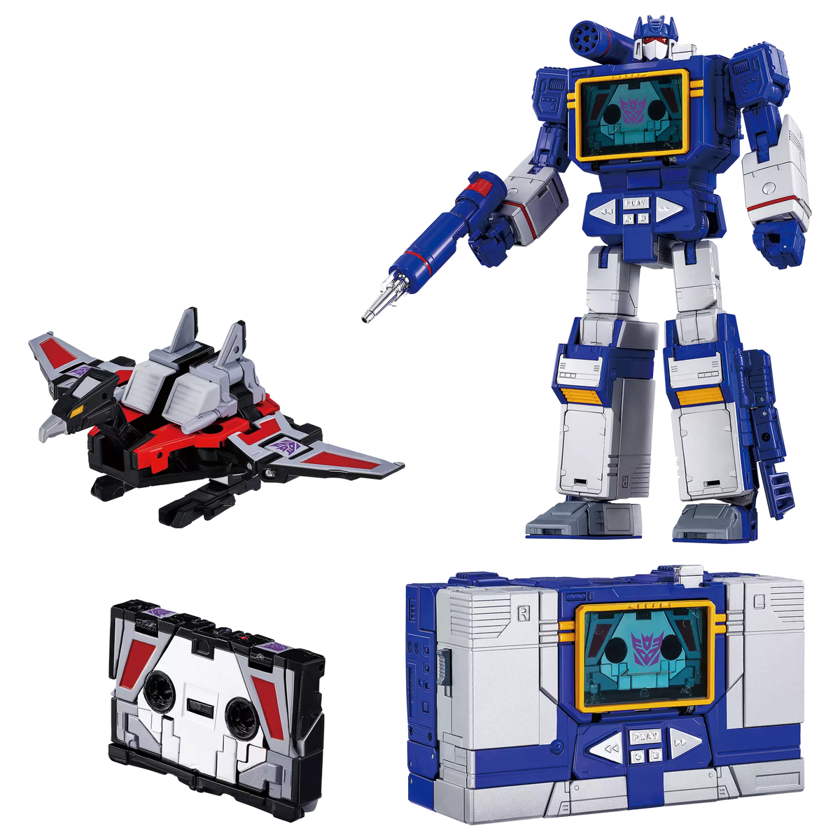 Transformers Masterpiece G MPG-19 Soundwave and Condor (Laserbeak) Action Figure