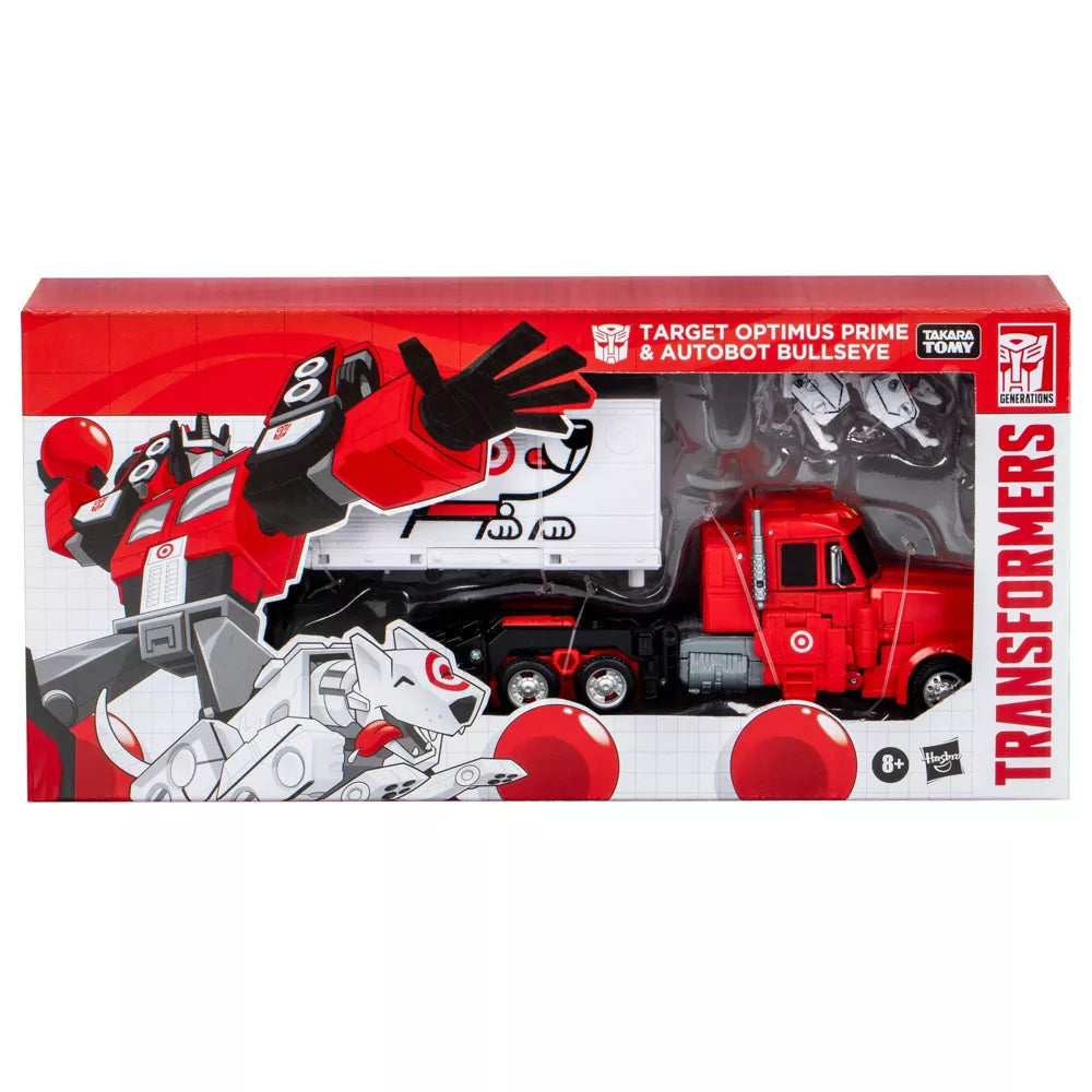 Transformers Target Optimus Prime and Autobot Bullseye 2 Pack Exclusive Action Figure Set