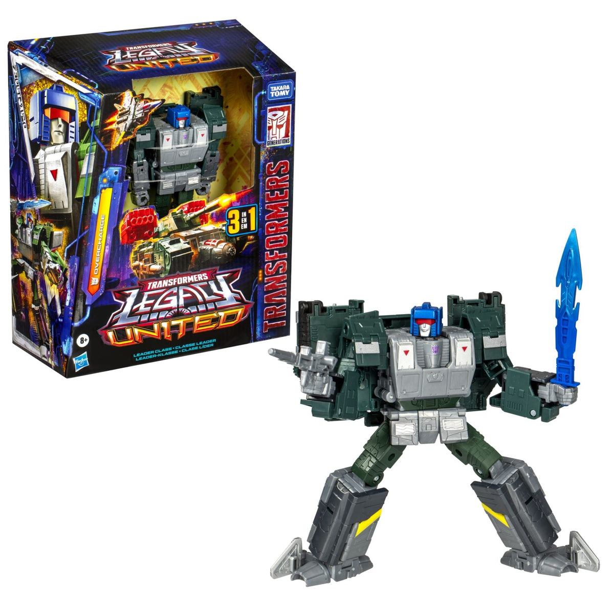Transformers Generations Legacy United Leader Class Overcharge Action Figure