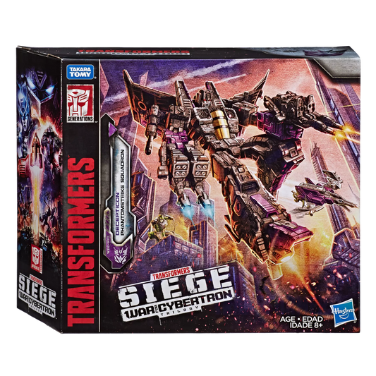 Transformers Generations War For Cybertron: Siege Voyager Decepticon Skywarp Phantomstrike Squadron 4 Pack Final Strike Action Figure WFC-S27