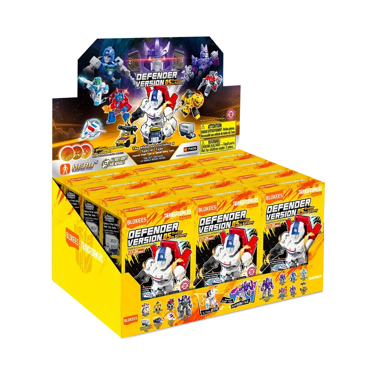 Blokees Transformers Model Kits Defender Version #05 Traitor to Tyranny Mystery Box Trading Figure Set of 12