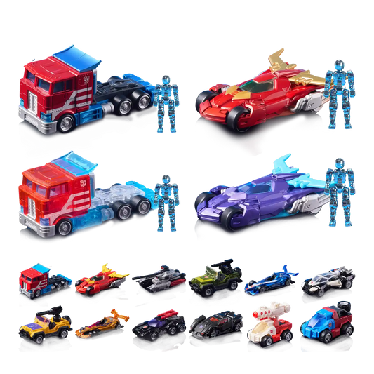 Blokees Transformers Model Kits Blokees Wheels C01 Roll Out Box Trading Figure Set of 12