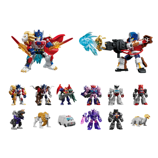 Blokees Transformers Model Kits Defender Version #07 Power of the Beast Mystery Box Trading Figure Set of 12