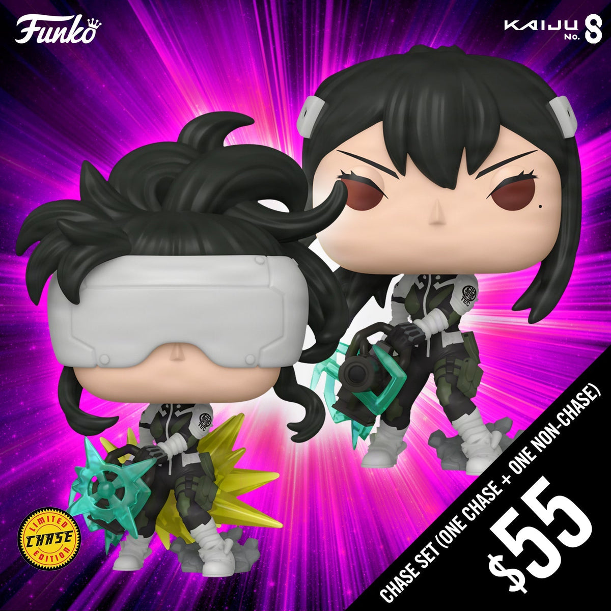 Pre-Order: Funko Pop! Kaiju No.8 S1: Mina Ashiro #2083 (Chase + Common)
