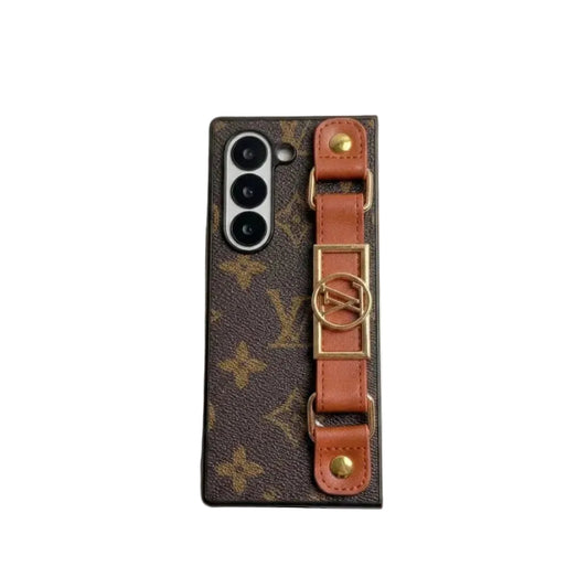 Monogram Case with Hand Strap for Samsung Z Fold 3-7