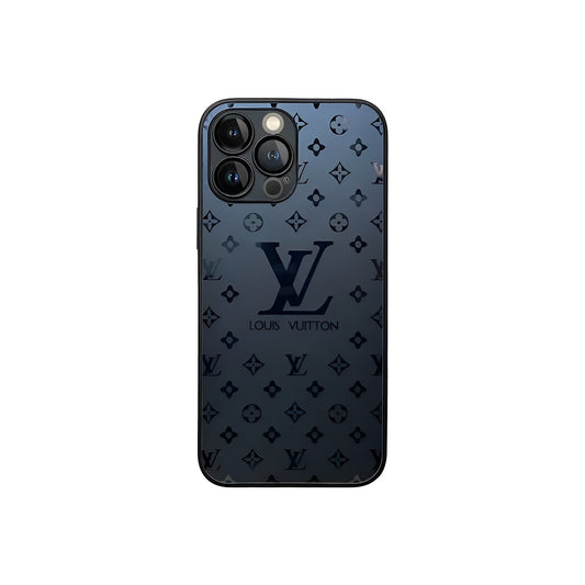Luxury Frosted Matte Phone Case with Metal Emblem for iPhone 12-18 Pro & Pro Max