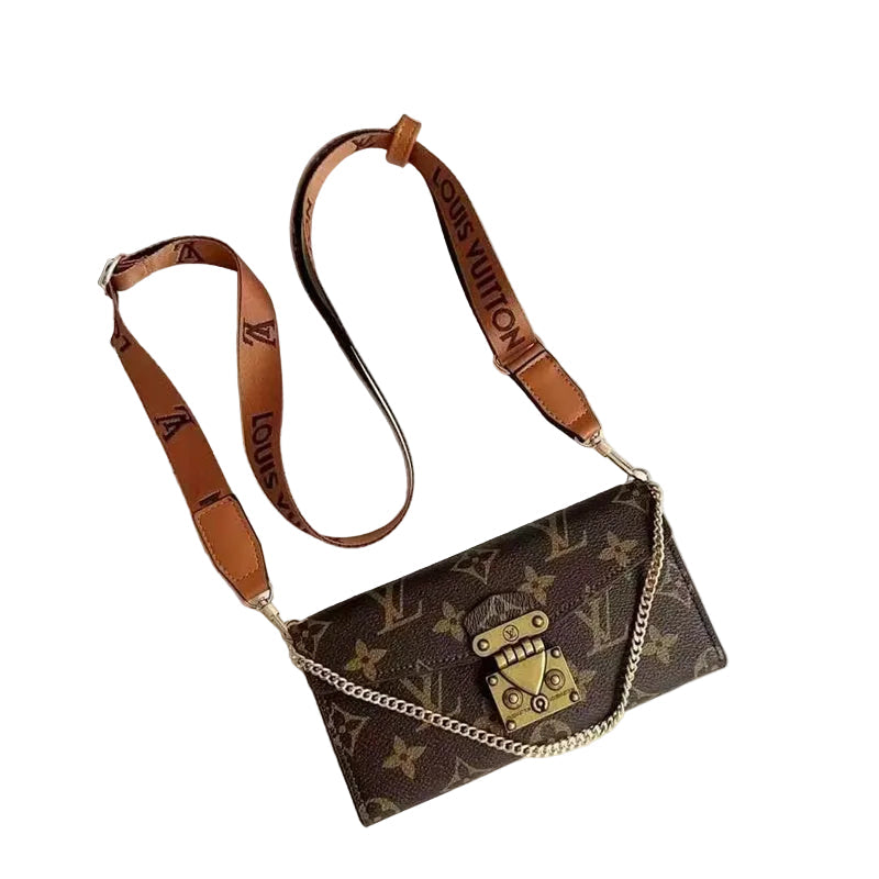 Monogram LV Luxurious Phone Case With Strap For iPhone 12-18 Pro & Pro Max