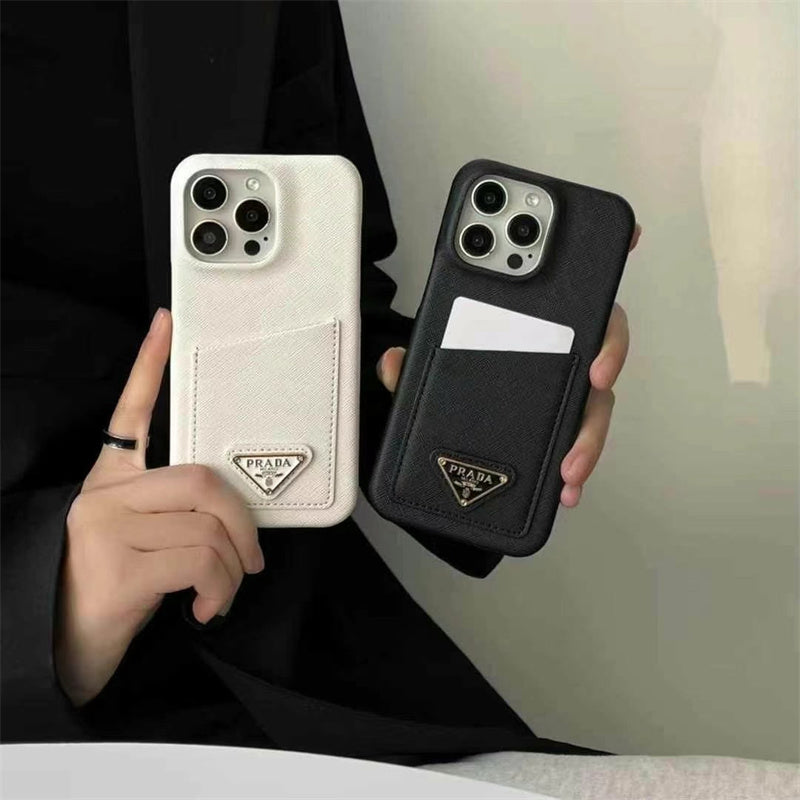 Luxury Prada Phone Case for iPhone 13-18 Pro & Pro Max