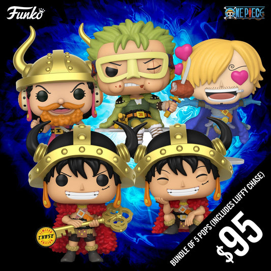 Pre-Order: One Piece S16: Bundle of 5 Pops (Includes Luffy Chase)