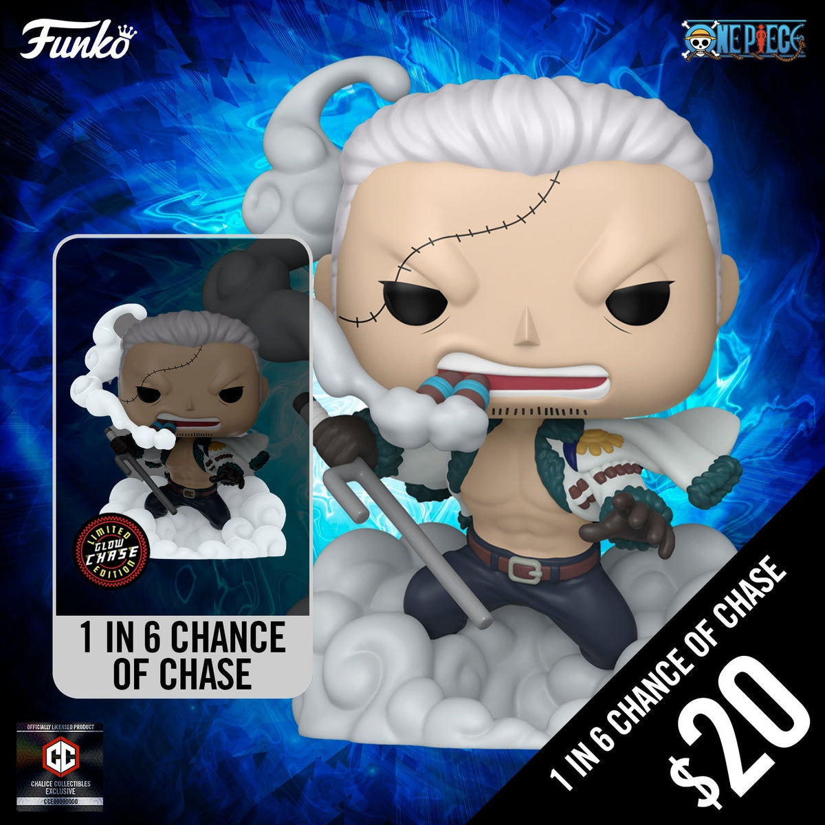 Funko Pop! Chalice Exclusive: One Piece S10: Smoker #1914 (1 in 6 chance of Chase)