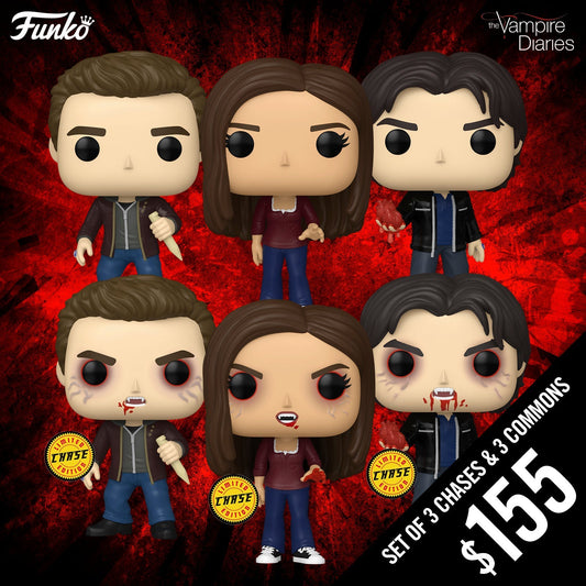 Pre-Order: The Vampire Diaries S1: Bundle of 6 Pops (3 Chase and 3 Commons)