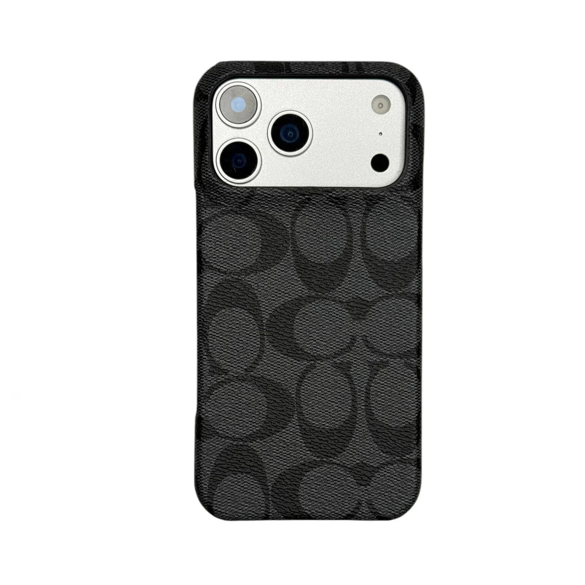 Coach Signature Monogram Canvas Case for iPhone 12-18 Pro & Pro Max