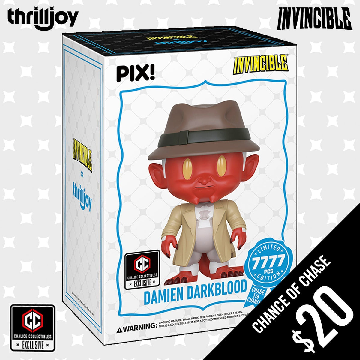 Thrilljoy PIX: Chalice Exclusive: Invincible: Damien Darkblood (LE7777)