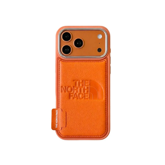 TNF Outdoor Leather Flap Pocket Case for iPhone 13-18 Pro & Pro Max